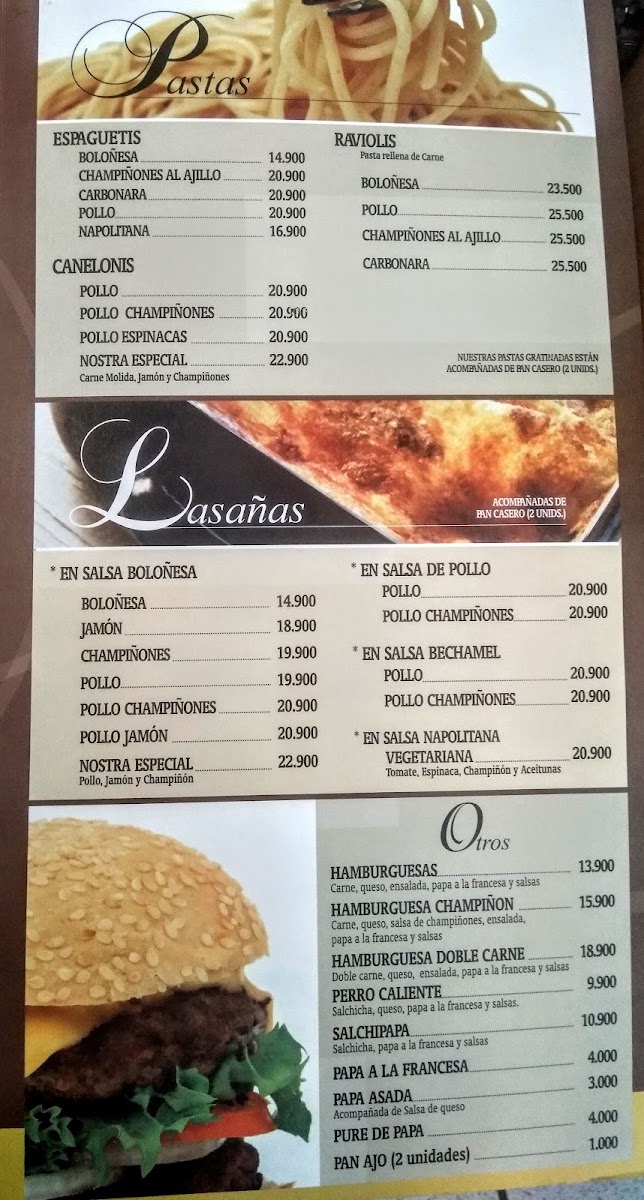 Menu Pizza Nostra - Duitama-10
